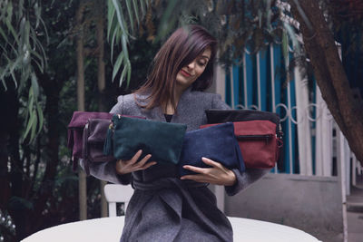 Woman reading book