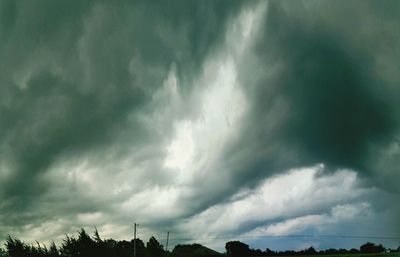 Low angle view of cloudy sky