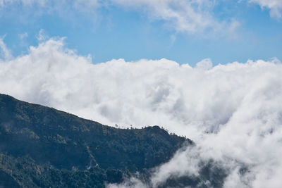 Low angle view of mountain against sky