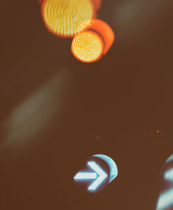 Close-up of illuminated lamp