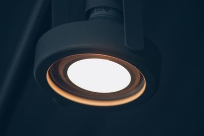 Close-up of illuminated lamp