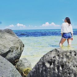 Woman on beach