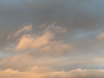 Low angle view of clouds in sky