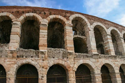 Low angle view of historical building