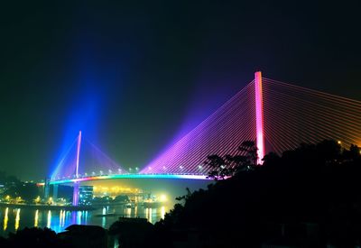 Low angle view of bridge against sky