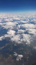 Aerial view of clouds in sky