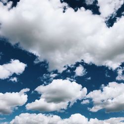 Low angle view of clouds in sky