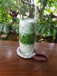 Close-up of drink on table