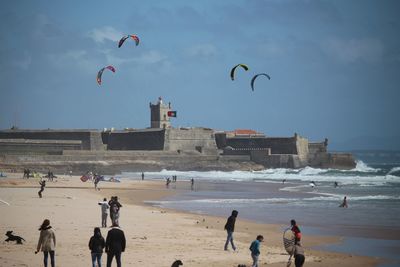 People at beach