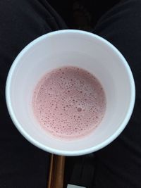 High angle view of coffee on table