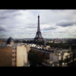 Eiffel tower against sky