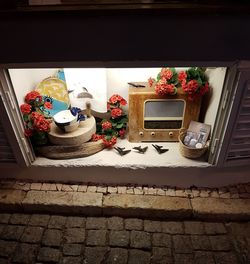 Flowers in kitchen