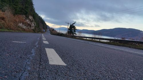 Road passing through mountains