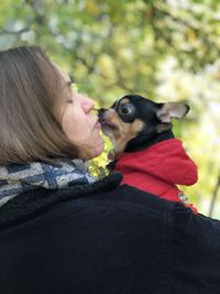 Woman with dog