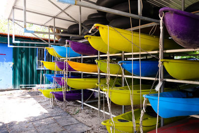 Close-up of multi colored fabric