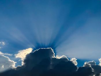 Low angle view of clouds in sky