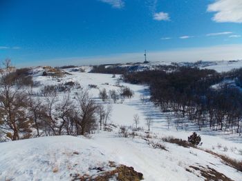 Snow covered landscape