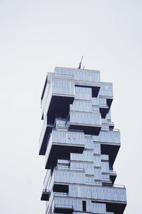 Low angle view of building against clear sky