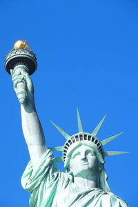 Low angle view of a statue