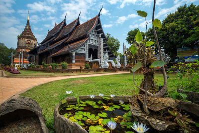 Temple against sky