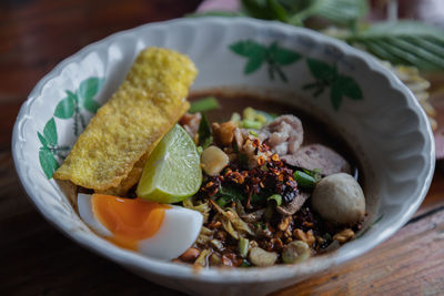 Close-up of food in plate