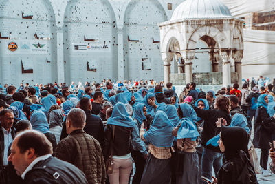 Group of people in temple