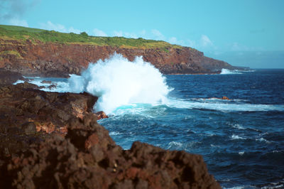 Scenic view of sea against sky