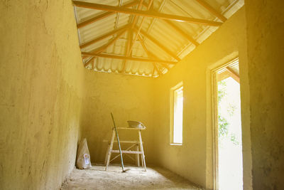 Interior of abandoned house