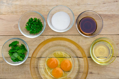 Directly above shot of food in bowl