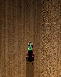 Tractor on agricultural field