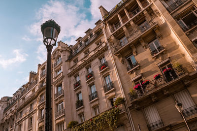 Low angle view of building against sky