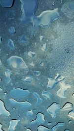 Full frame shot of frozen water