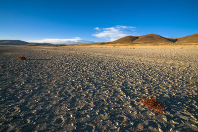 Scenic view of arid landscape against sky