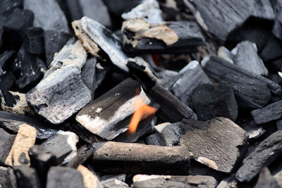 Full frame shot of firewood