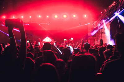 Crowd at music concert