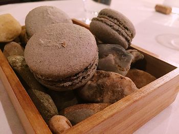 Close-up of food on table