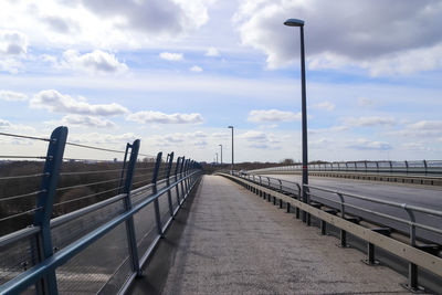 Different views at the road of the big kiel canal bridge in northern germany.