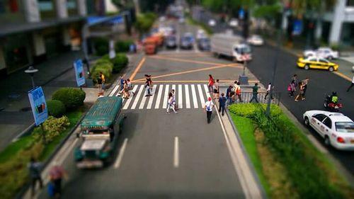 Group of people on road