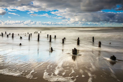 Scenic view of sea against sky