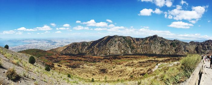 Panoramic view of landscape against sky