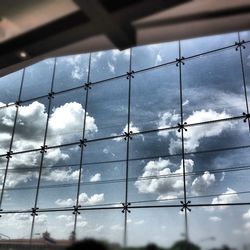 Low angle view of cloudy sky