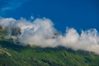 Scenic view of land against sky