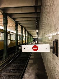 Railroad station platform