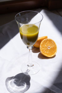 Close-up of drink on table