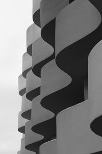 Low angle view of office building against sky