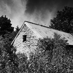 Built structures against the sky