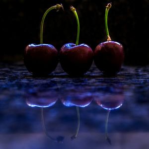 Close-up of fruits in water