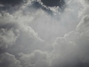 Low angle view of clouds in sky