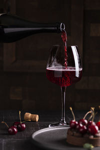 Close-up of drink on table