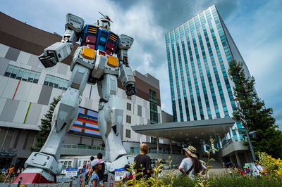 Low angle view of building against sky
